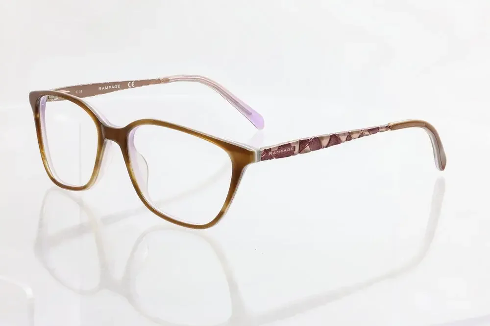 Rampage R175 BRN 52-16-135mm Eyeglass FRAMES ONLY - GOOD CONDITION - READ
